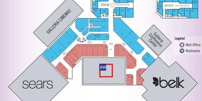 Гандлёвы цэнтр Galleria ў Х'юстане карце